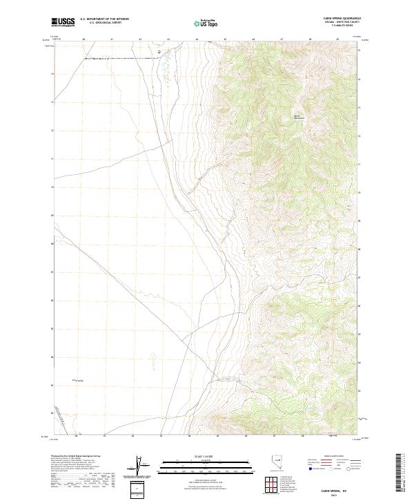 USGS Topographic Map – Cabin Spring