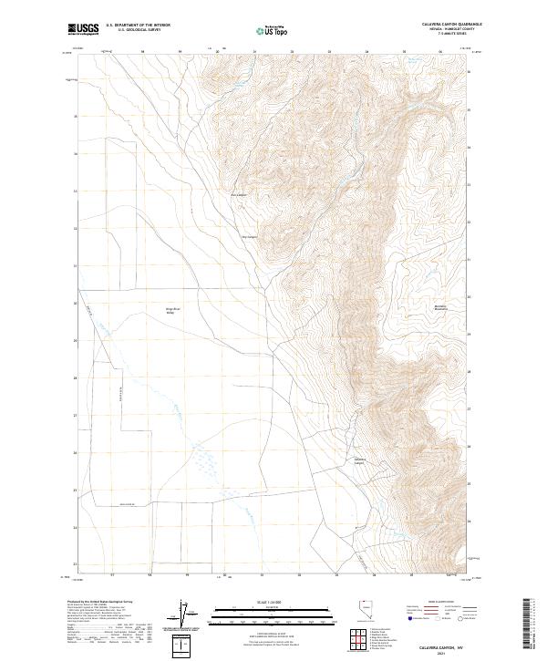 USGS Topographic Map – Calavera Canyon