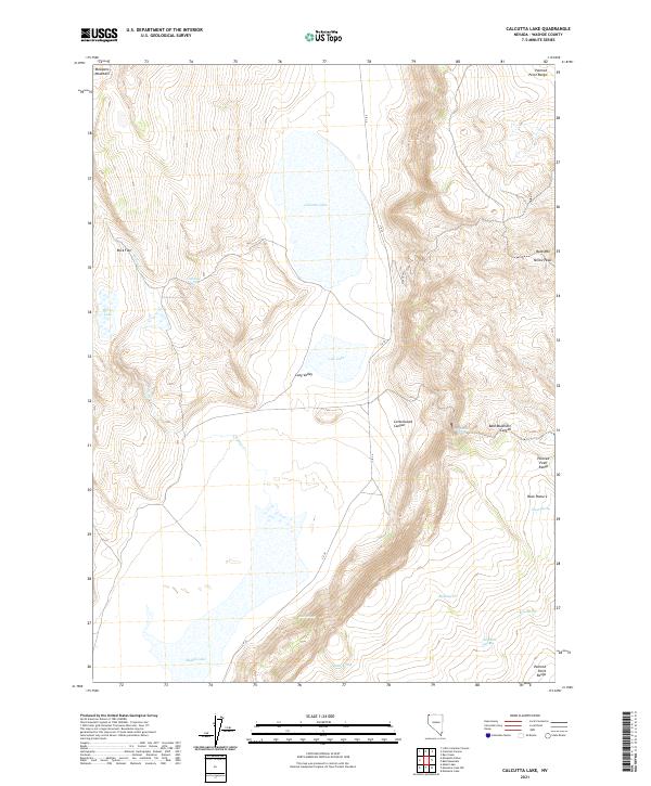 USGS Topographic Map – Calcutta Lake