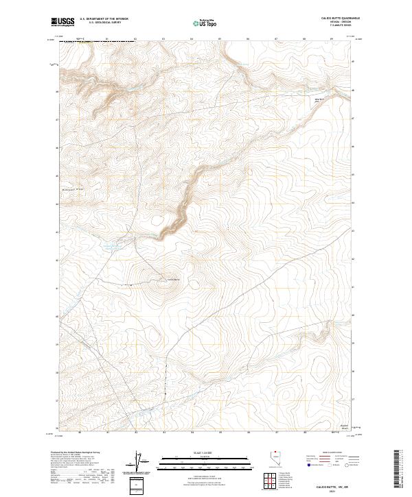 USGS Topographic Map – Calico Butte