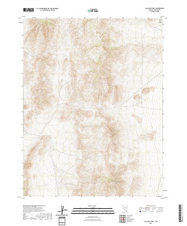 2021 Map of Callaway Well, 2021 Print