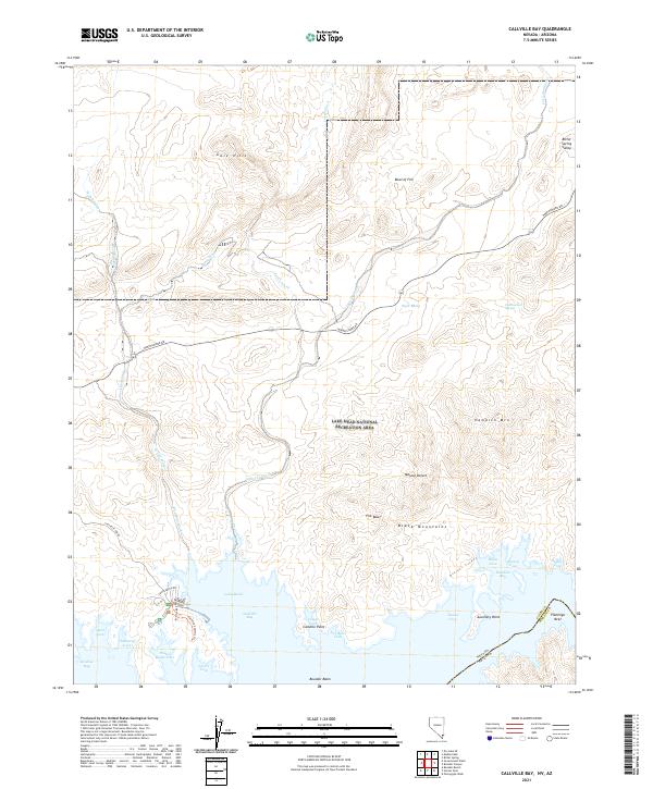 USGS Topographic Map – Callville Bay