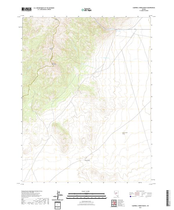 USGS Topographic Map – Campbell Creek Ranch