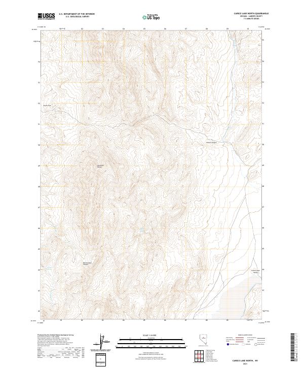 USGS Topographic Map – Carico Lake North