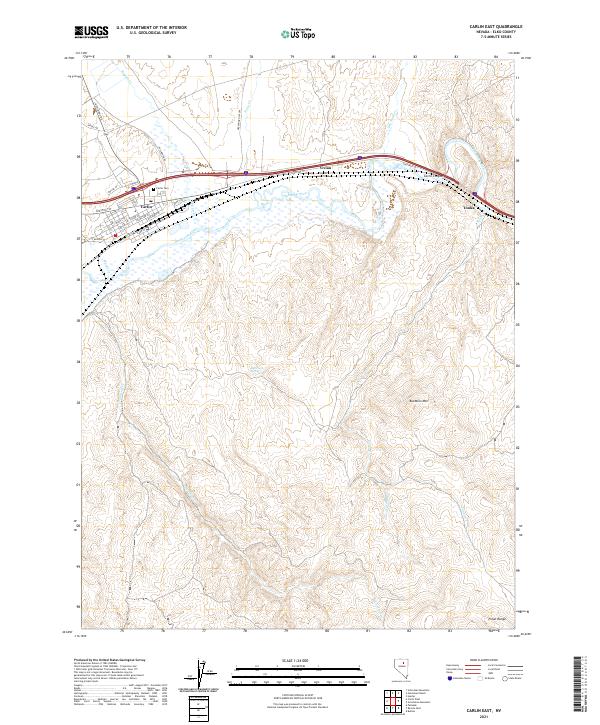 USGS Topographic Map – Carlin East