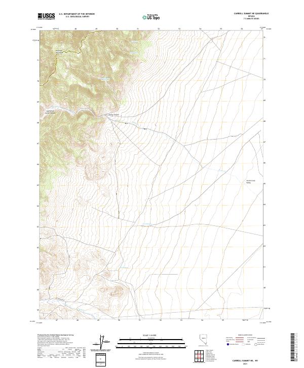USGS Topographic Map – Carroll Summit NE