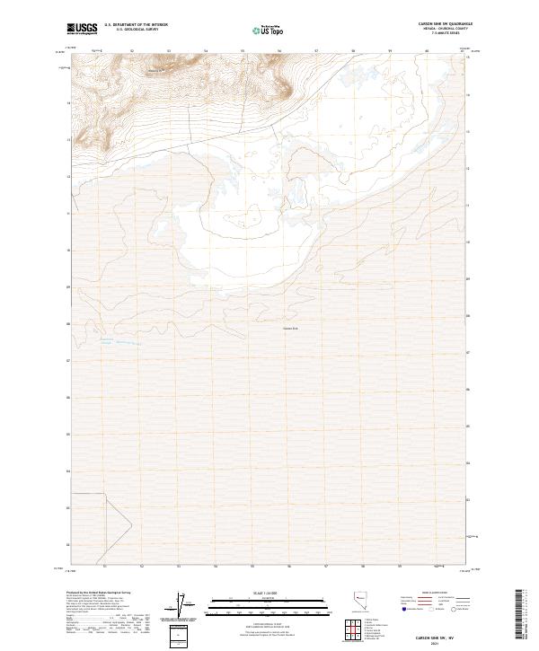 USGS Topographic Map – Carson Sink SW