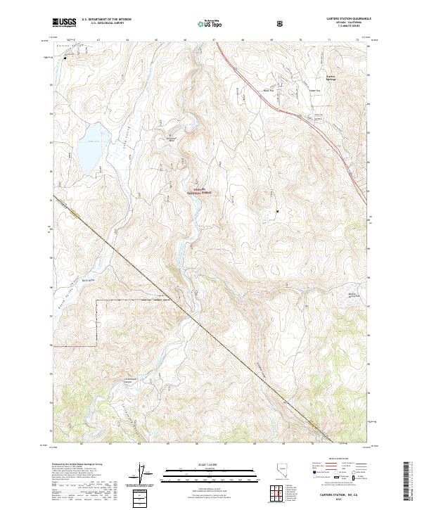 USGS Topographic Map – Carters Station