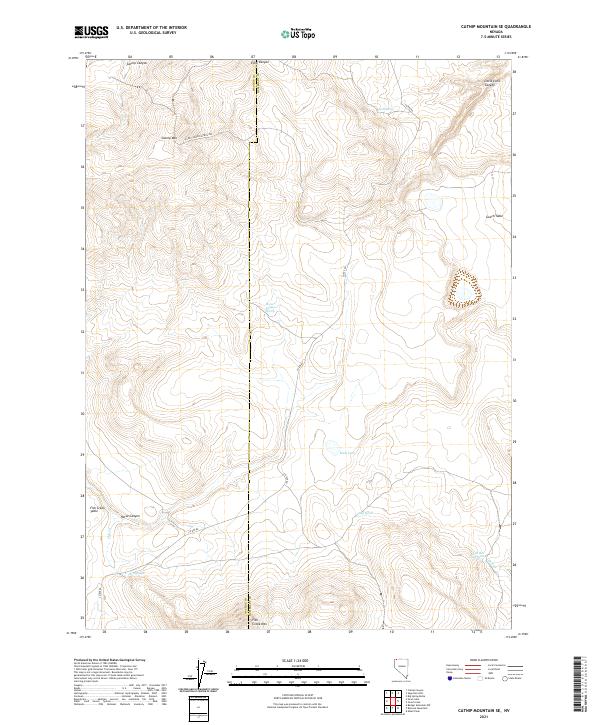 USGS Topographic Map – Catnip Mountain SE