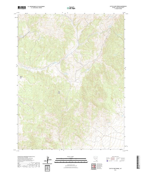USGS Topographic Map – Cattle Camp Spring