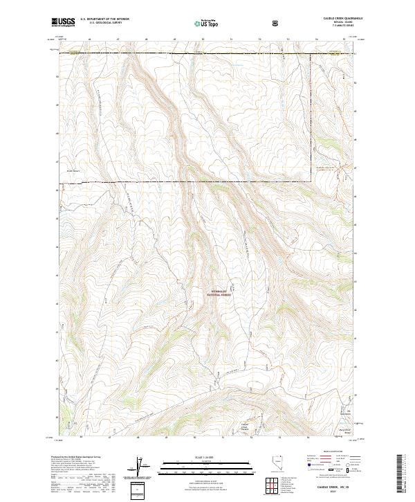 USGS Topographic Map – Caudle Creek