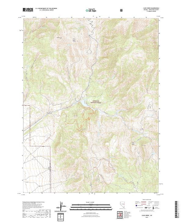 USGS Topographic Map – Cave Creek