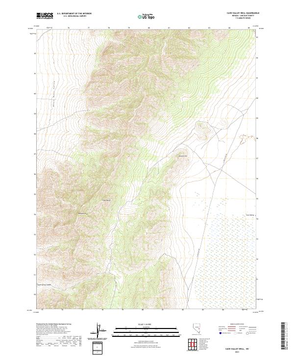 USGS Topographic Map – Cave Valley Well