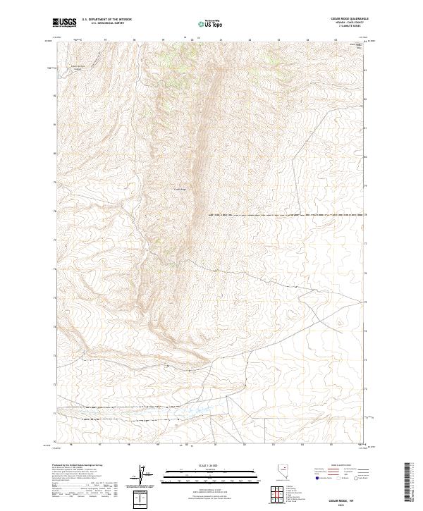 USGS Topographic Map – Cedar Ridge