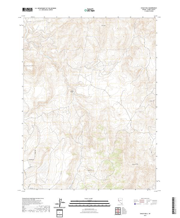 USGS Topographic Map – Chalk Hills