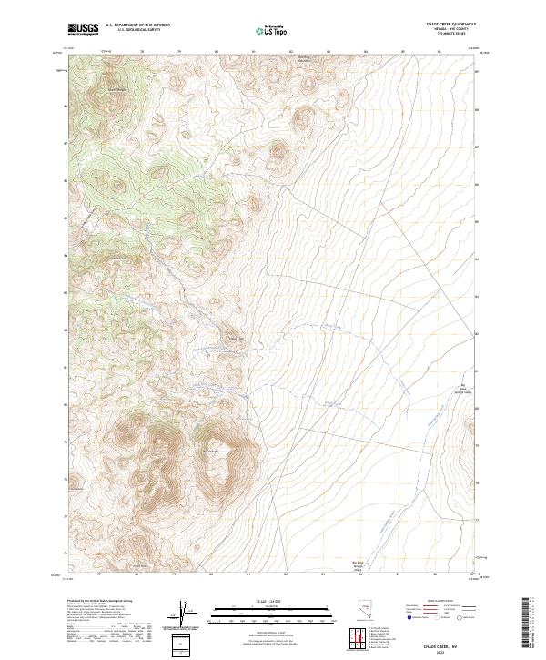 USGS Topographic Map – Chaos Creek