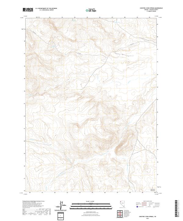 USGS Topographic Map – Chester Lyons Spring