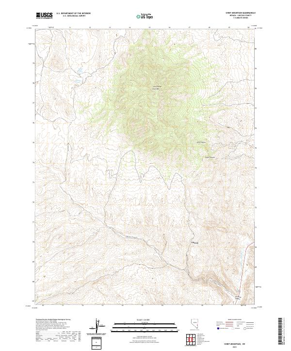 USGS Topographic Map – Chief Mountain