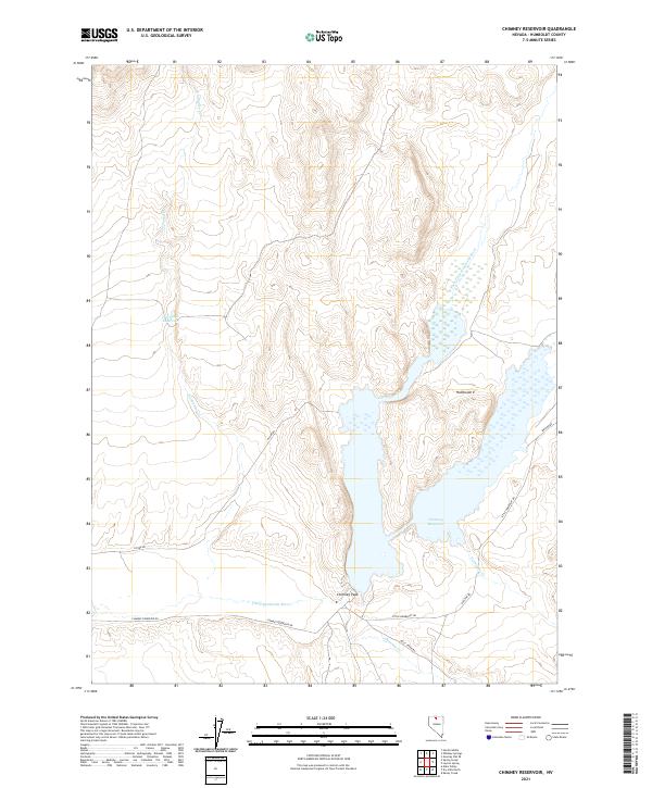 USGS Topographic Map – Chimney Reservoir