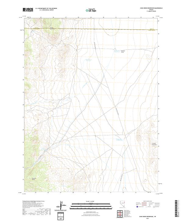 USGS Topographic Map – Chin Creek Reservoir