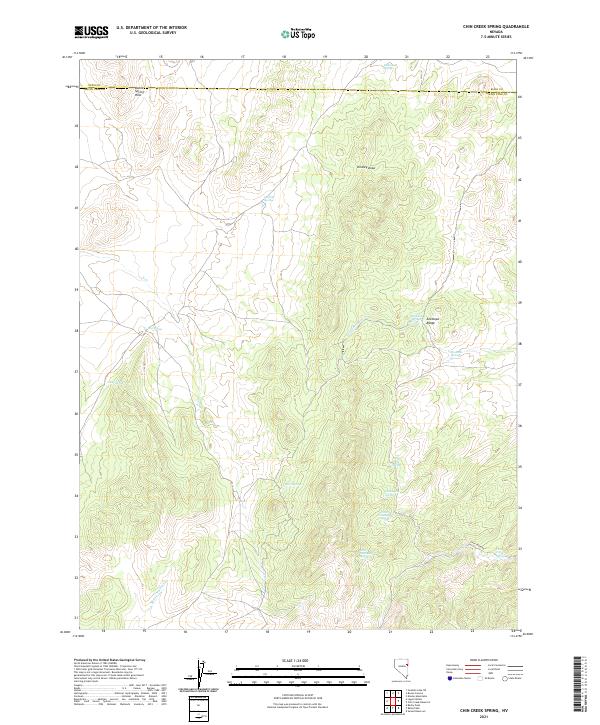 USGS Topographic Map – Chin Creek Spring