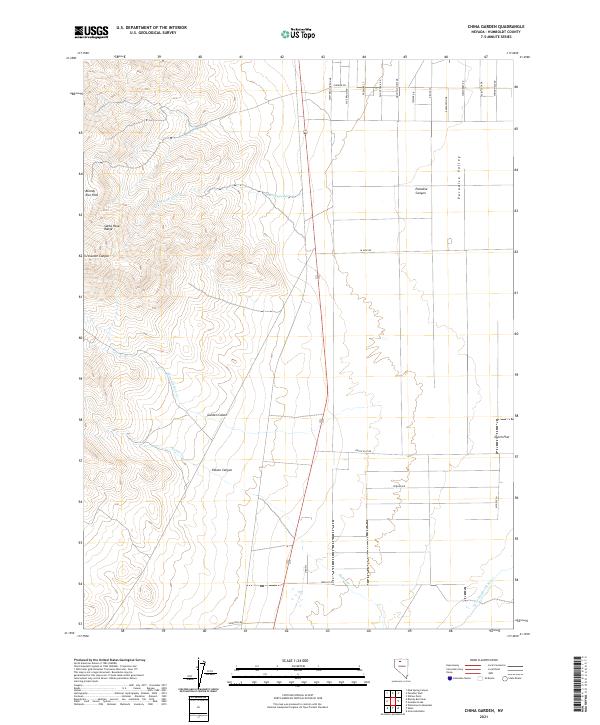 USGS Topographic Map – China Garden