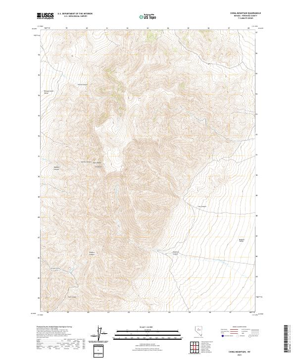 USGS Topographic Map – China Mountain