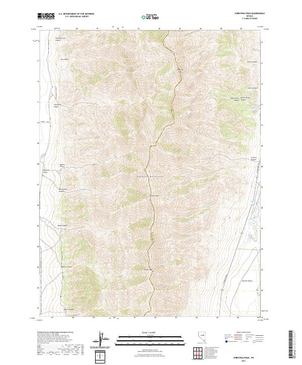 USGS Topographic Map – Christina Peak