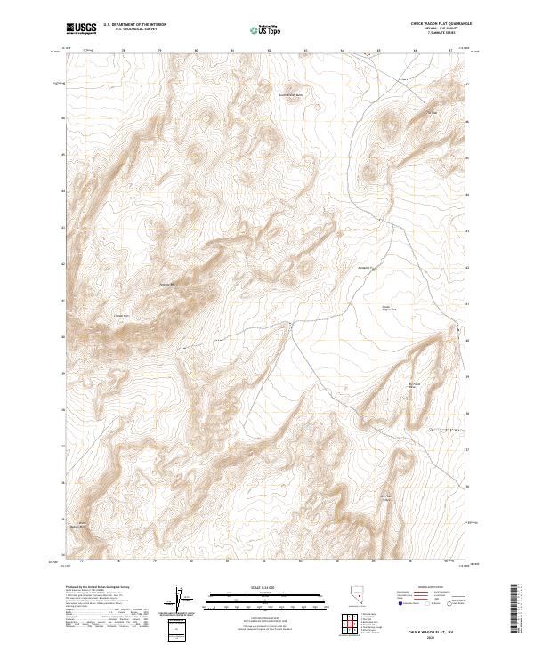 USGS Topographic Map – Chuck Wagon Flat