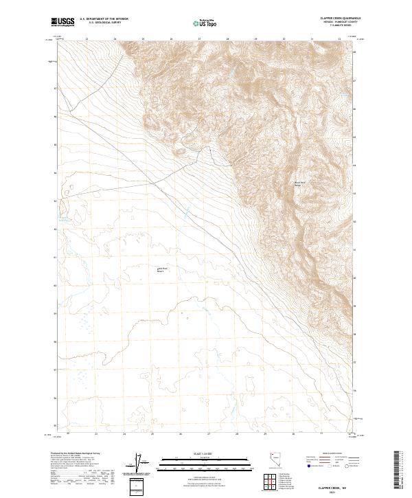 USGS Topographic Map – Clapper Creek