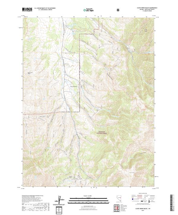 USGS Topographic Map – Cleve Creek Baldy