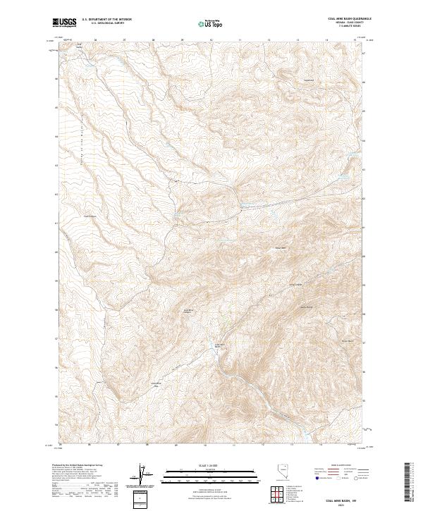 USGS Topographic Map – Coal Mine Basin