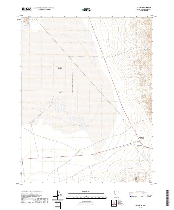 USGS Topographic Map – Coaldale