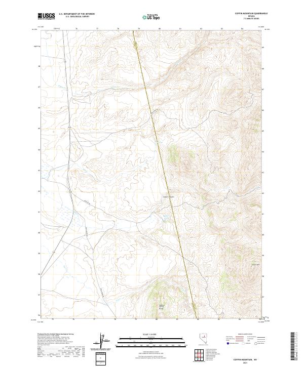 USGS Topographic Map – Coffin Mountain