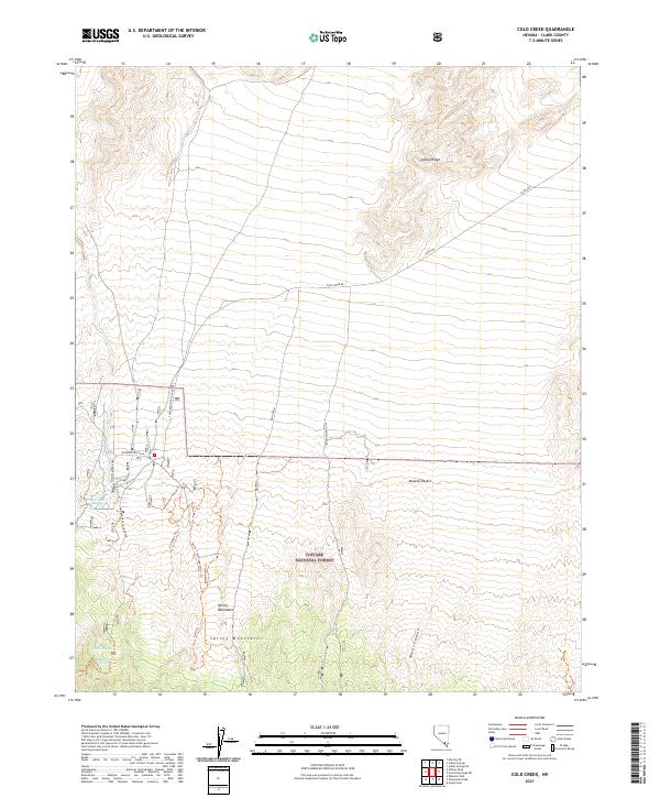 USGS Topographic Map – Cold Creek