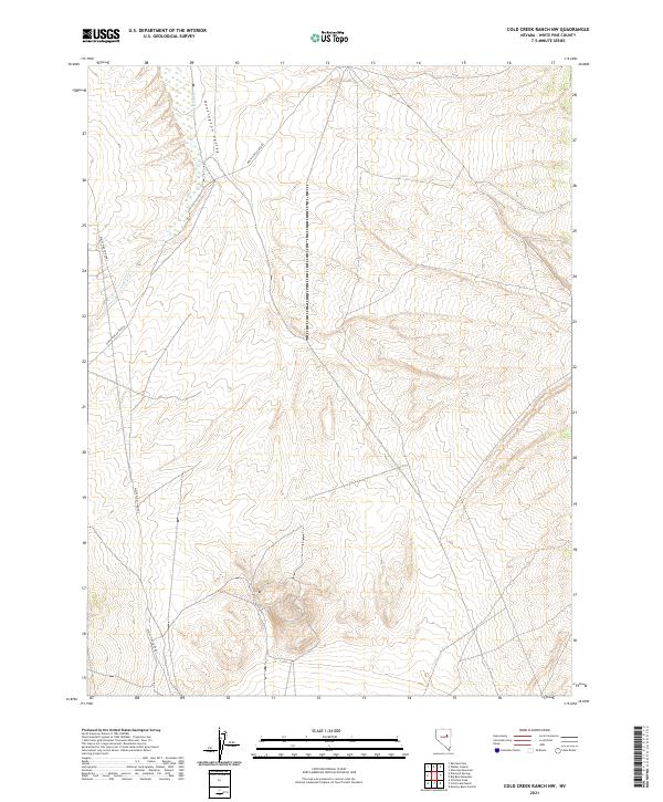 USGS Topographic Map – Cold Creek Ranch NW