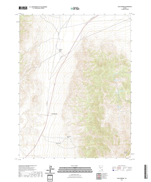 USGS Topographic Map – Cold Springs