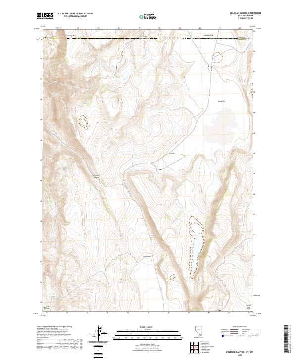 USGS Topographic Map – Coleman Canyon
