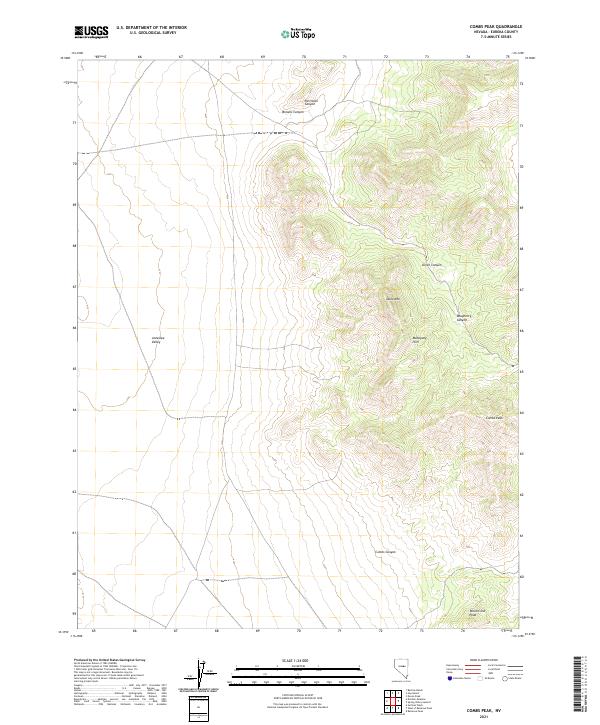 USGS Topographic Map – Combs Peak