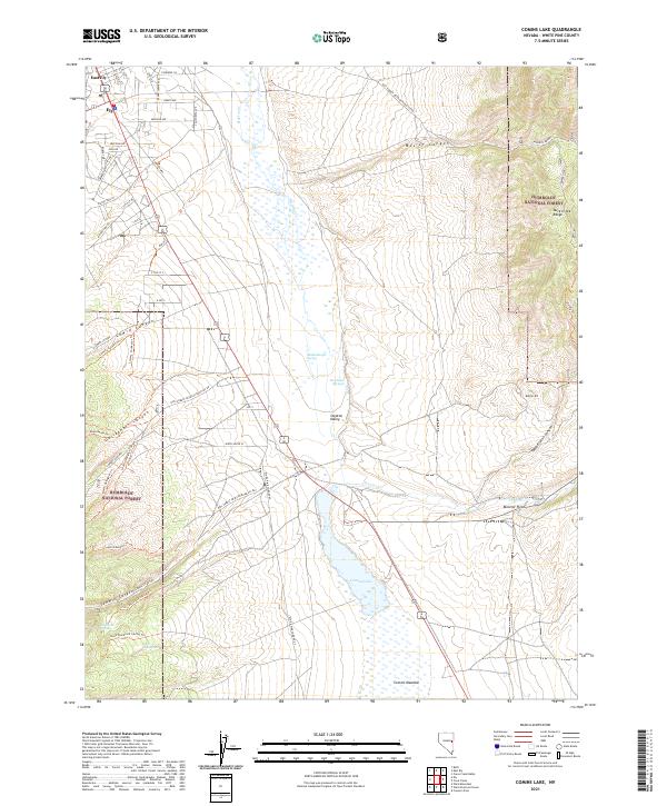 USGS Topographic Map – Comins Lake