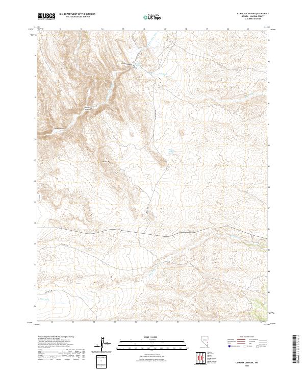 USGS Topographic Map – Condor Canyon