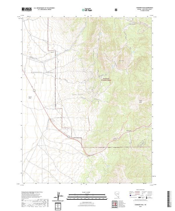 USGS Topographic Map – Connors Pass