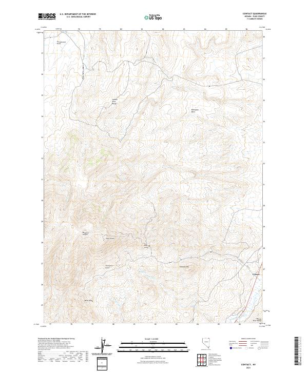 USGS Topographic Map – Contact