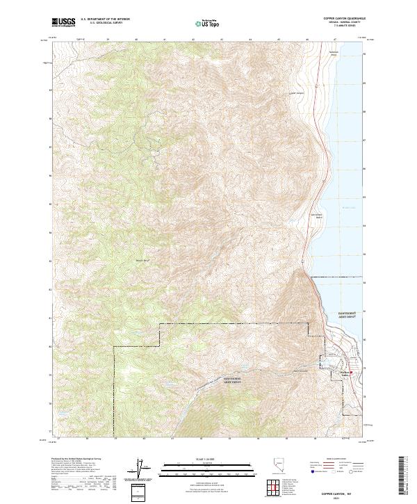 USGS Topographic Map – Copper Canyon
