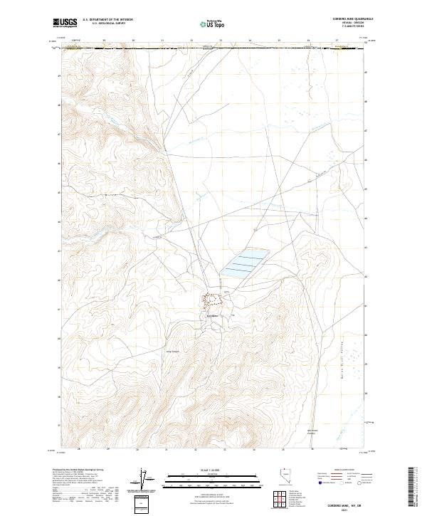 USGS Topographic Map – Cordero Mine