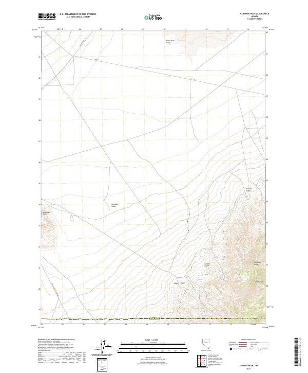 USGS Topographic Map – Cornish Peak