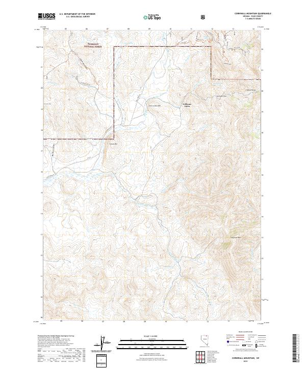 USGS Topographic Map – Cornwall Mountain
