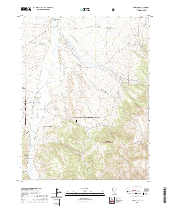 USGS Topographic Map – Corral Wash
