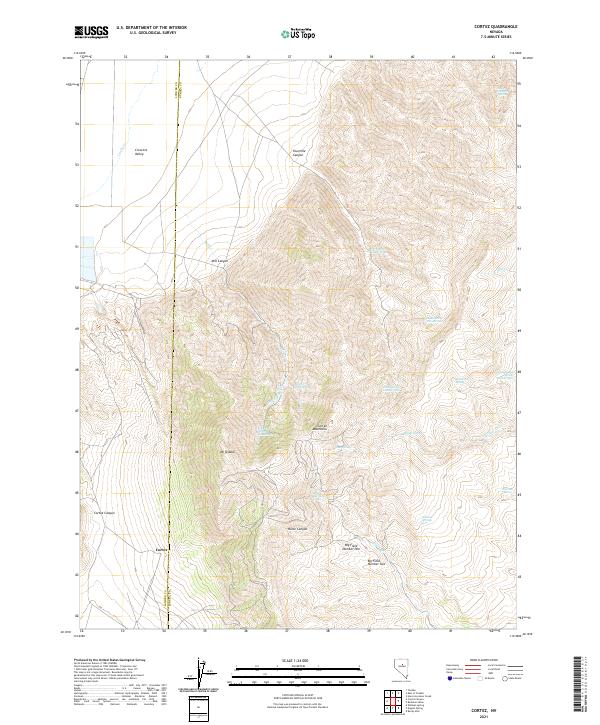 USGS Topographic Map – Cortez