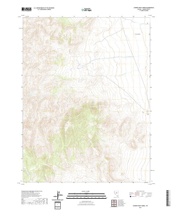 2021 Map of Cowboy Rest Creek, 2021 Print